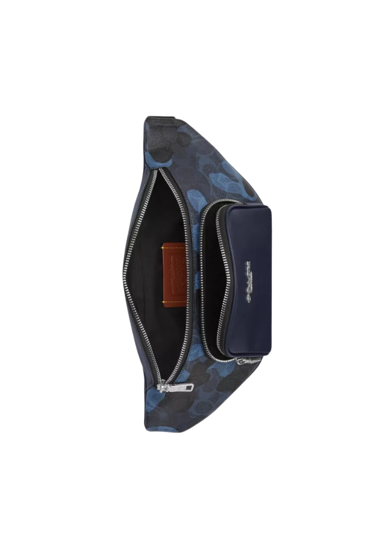 Coach Racer Small Belt Bag In Signature Camo Print In Blue Multi CDC32
