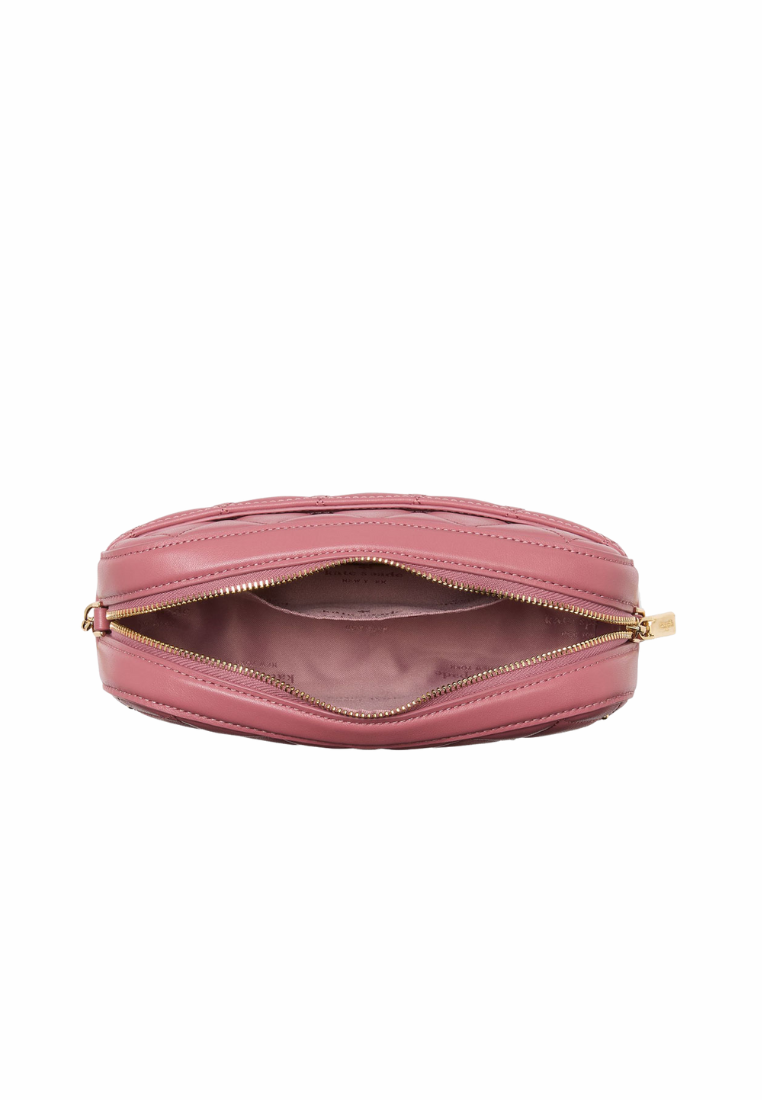 Kate Spade Carey Quilted Studded Chain Camera Bag In Pomegranate KL820