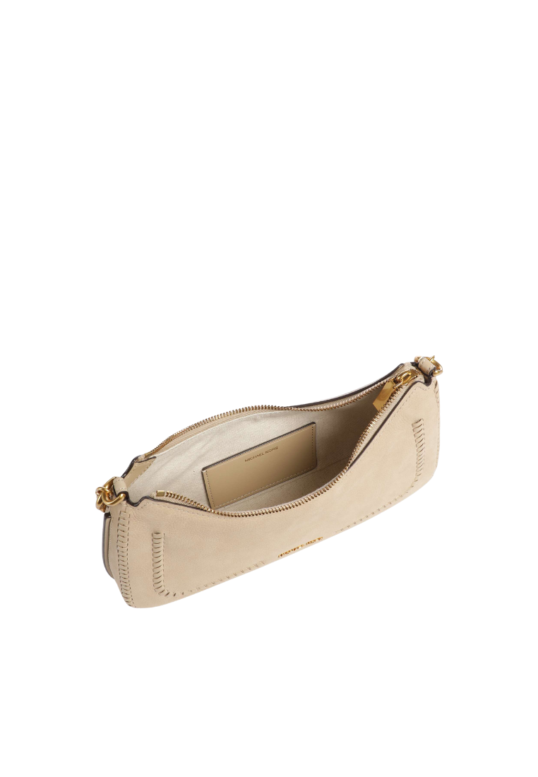 ( PREORDER ) Michael Kors Nolita Medium Pebbled Leather Shoulder Bag In Khaki 32T6AY5W6Y