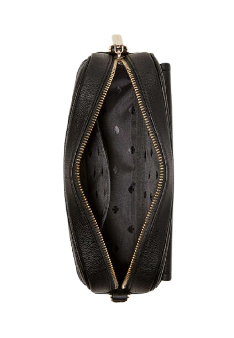Kate Spade Rosie Pebbled Leather Flap Camera Bag In Black K6057