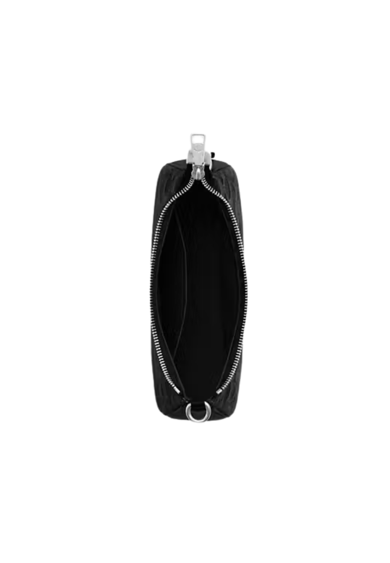 Coach Teri Shoulder Bag In Signature Denim In Black CDE43