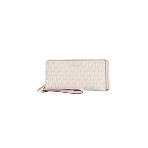 Michael Kors Women's Large Signature 35F8GTVT3B Jet Set Travel Continental Wallet In Powder Blush Multi