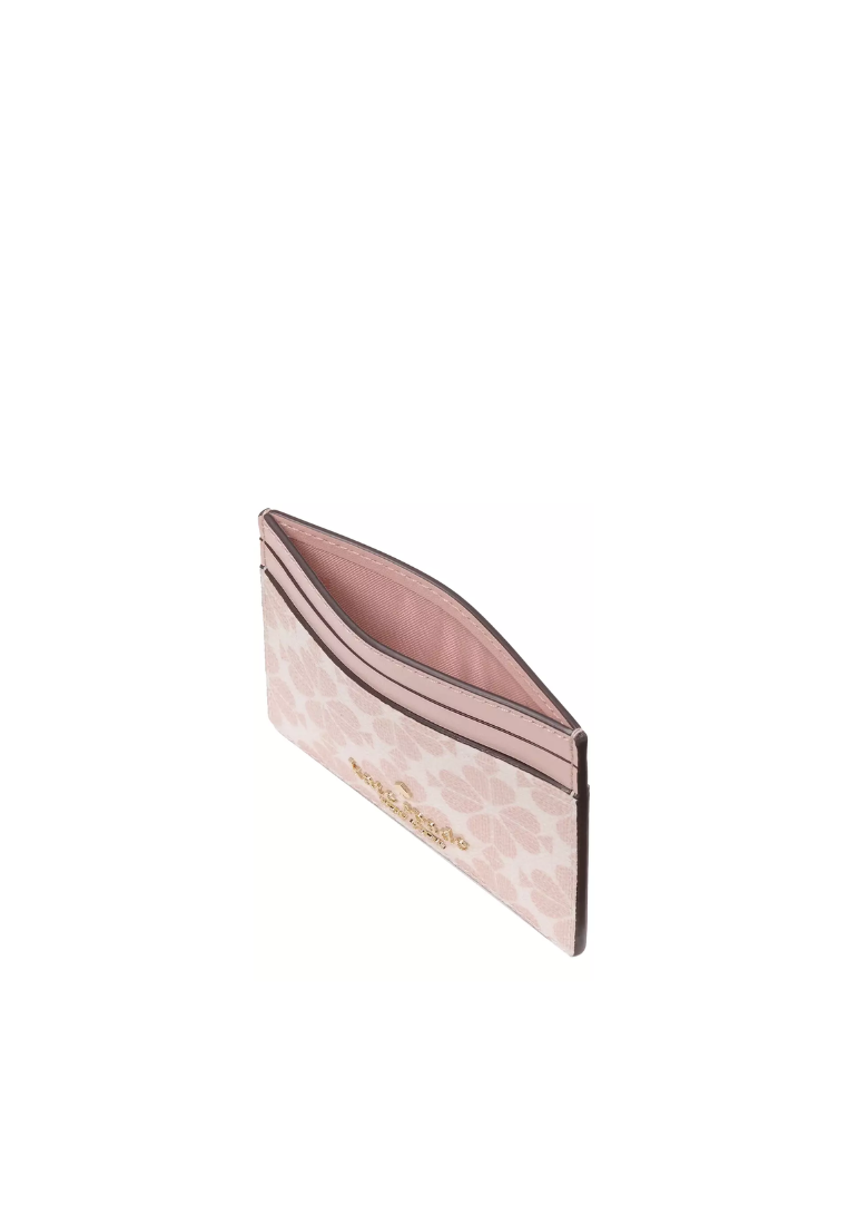 Kate Spade Signature Spade Flower Small Slim Card Case In Rose Smoke KI371