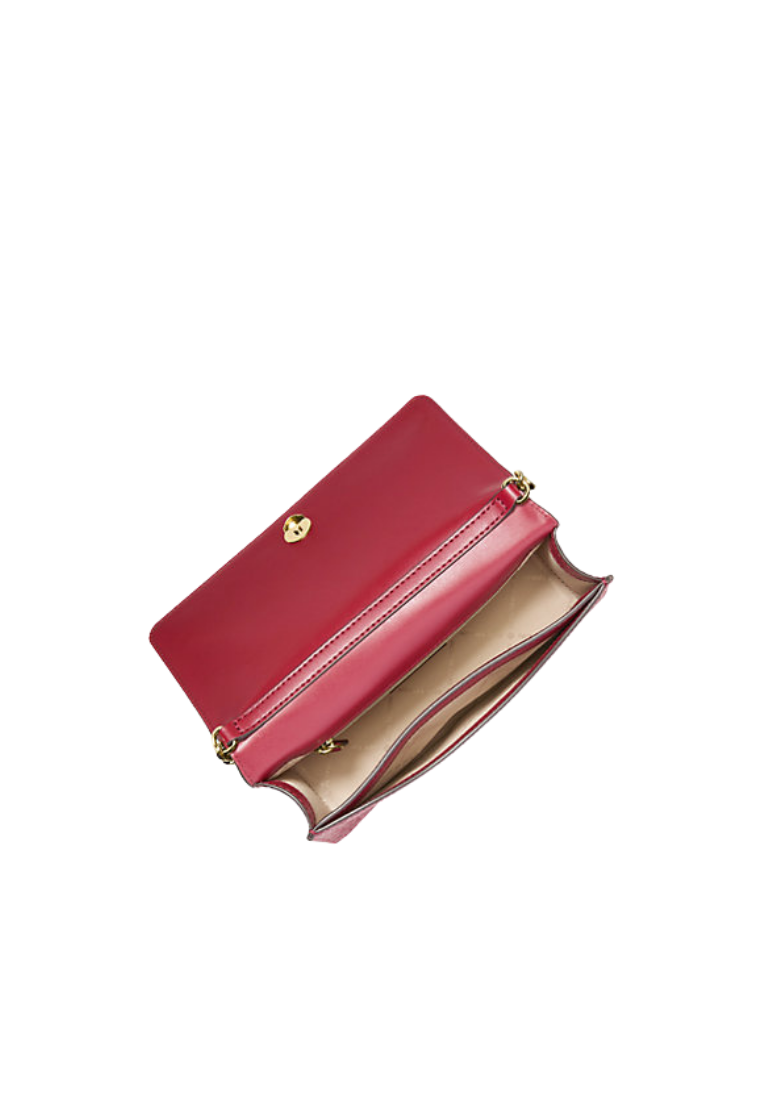 ( PREORDER ) Michael Kors Jet Set Signature Logo Crossbody Bag In Dark Raspberry 35F5STVC8V