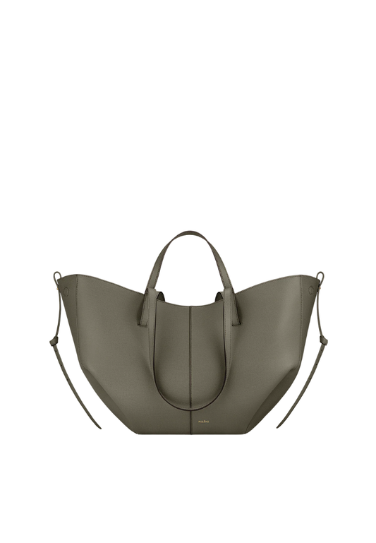 ( PREORDER ) Polene Cyme Tote Bag In Smoky Green