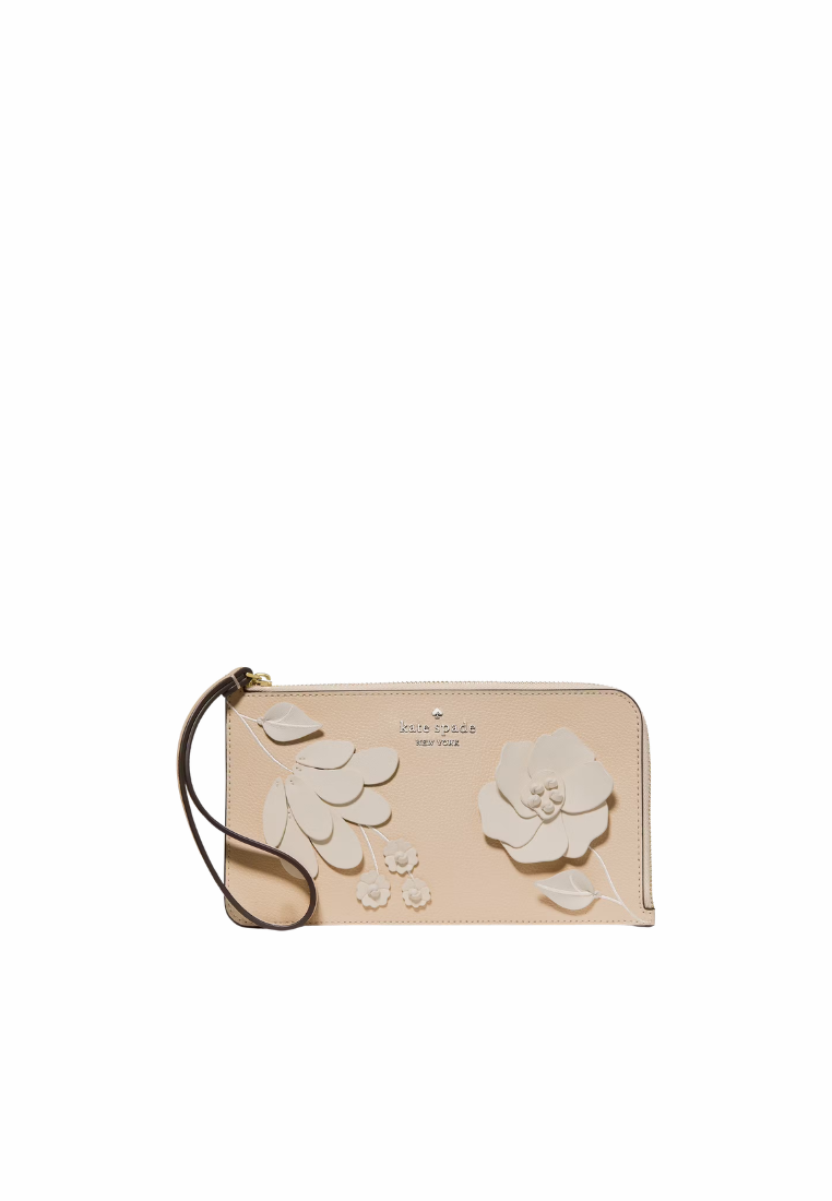 Kate Spade Lucy Wristlet Floral In Milk Glass KP010
