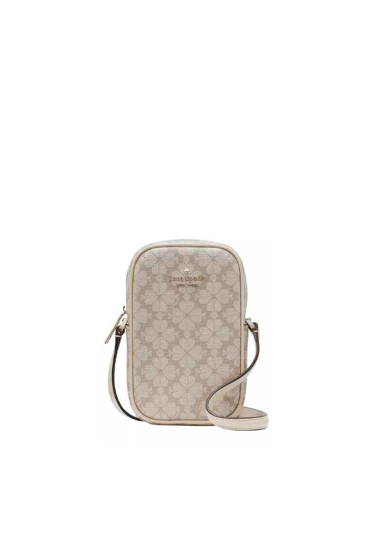 ( PREORDER ) Kate Spade Spade Flower Phone Crossbody Bag In Dark Beige Multi KL192