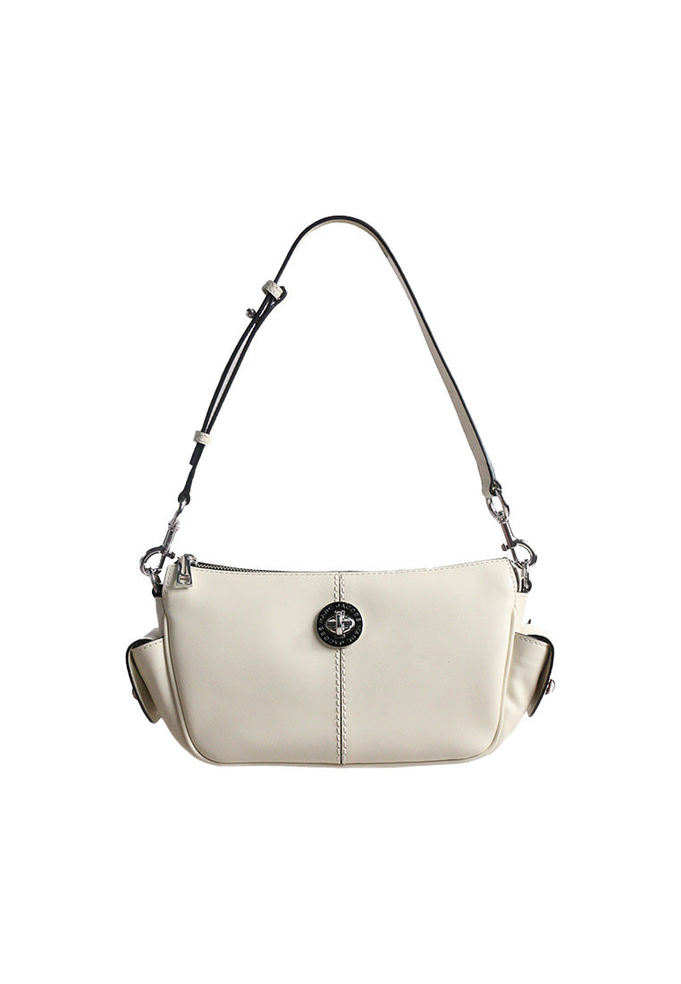 Marc Jacobs Signet Turnlock With 2 Pockets Shoulder Bag In Marshmallow 4R5HSH013H01