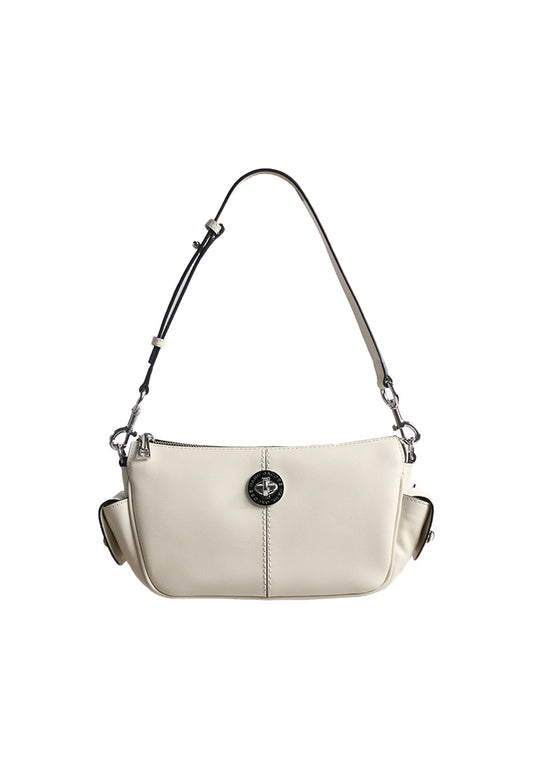 Marc Jacobs Signet Turnlock With 2 Pockets Shoulder Bag In Marshmallow 4R5HSH013H01