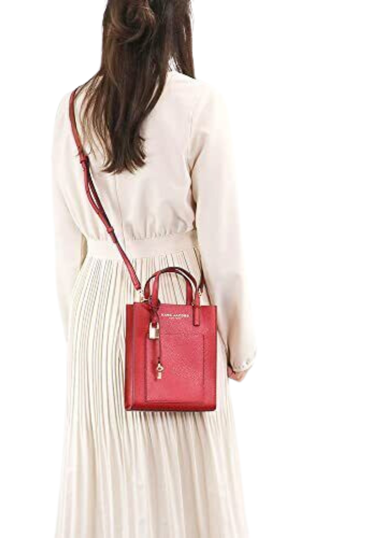 Marc Jacobs Micro Mini Grind Tote Crossbody bag In Savvy Red H001L03FA22