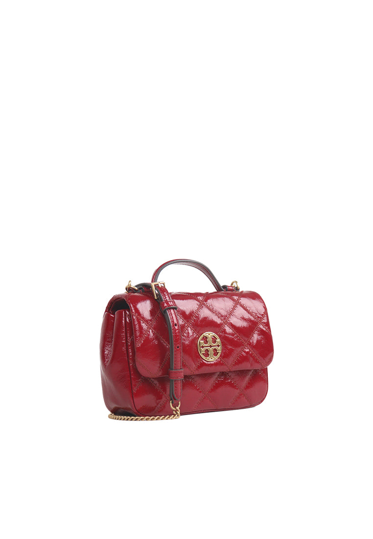 Tory Burch Willa Mini Top Handle Crossbody Bag In Sorrel 153366