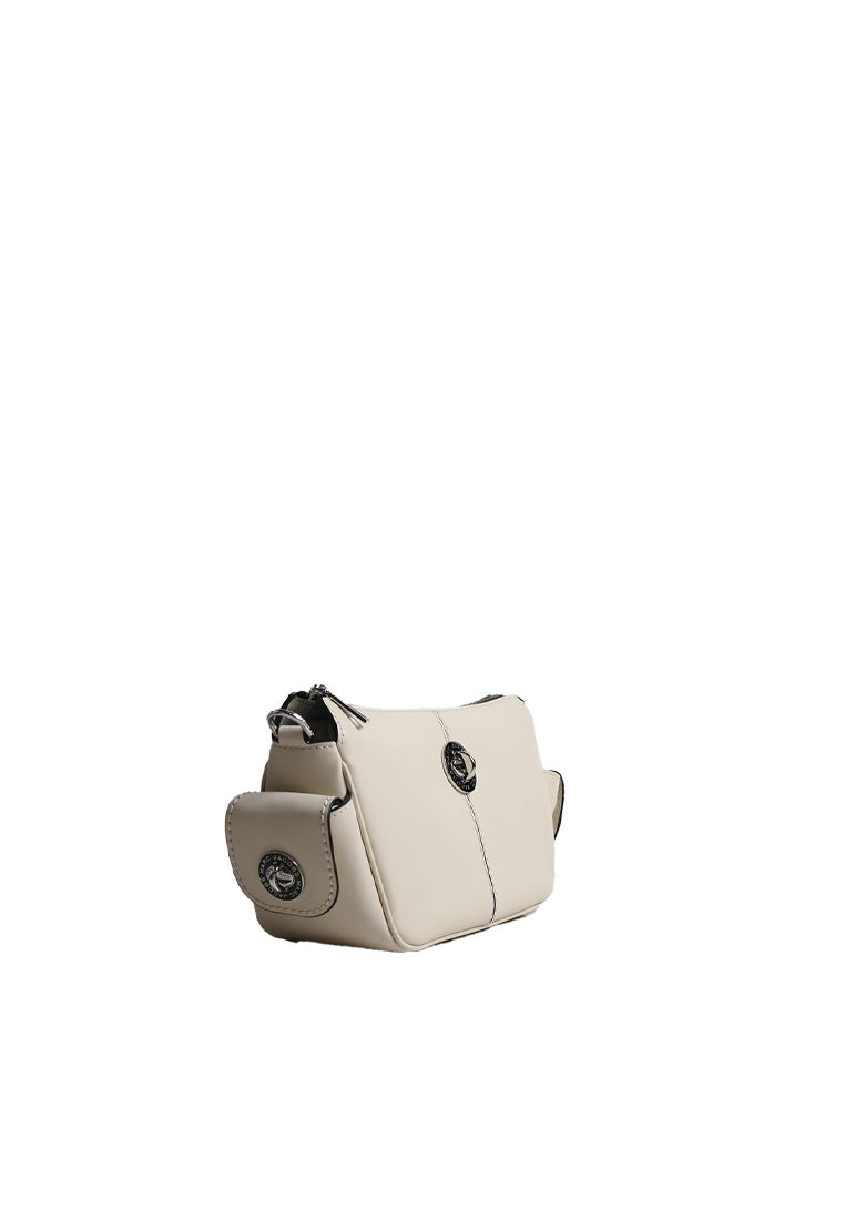 Marc Jacobs Signet Turnlock With 2 Pockets Shoulder Bag In Marshmallow 4R5HSH013H01