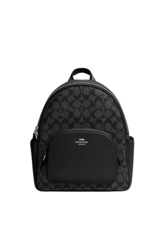 ( PREORDER ) Coach Court Backpack In Silver Graphite Black 5671