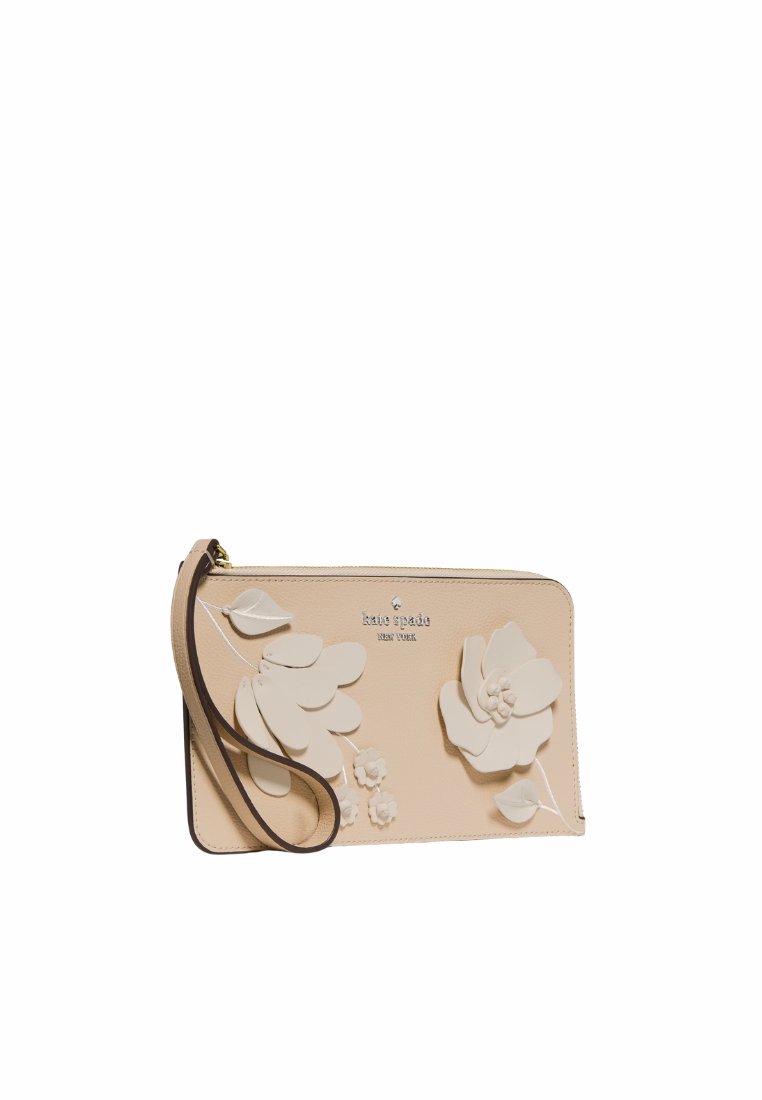 Kate Spade Lucy Wristlet Floral In Milk Glass KP010