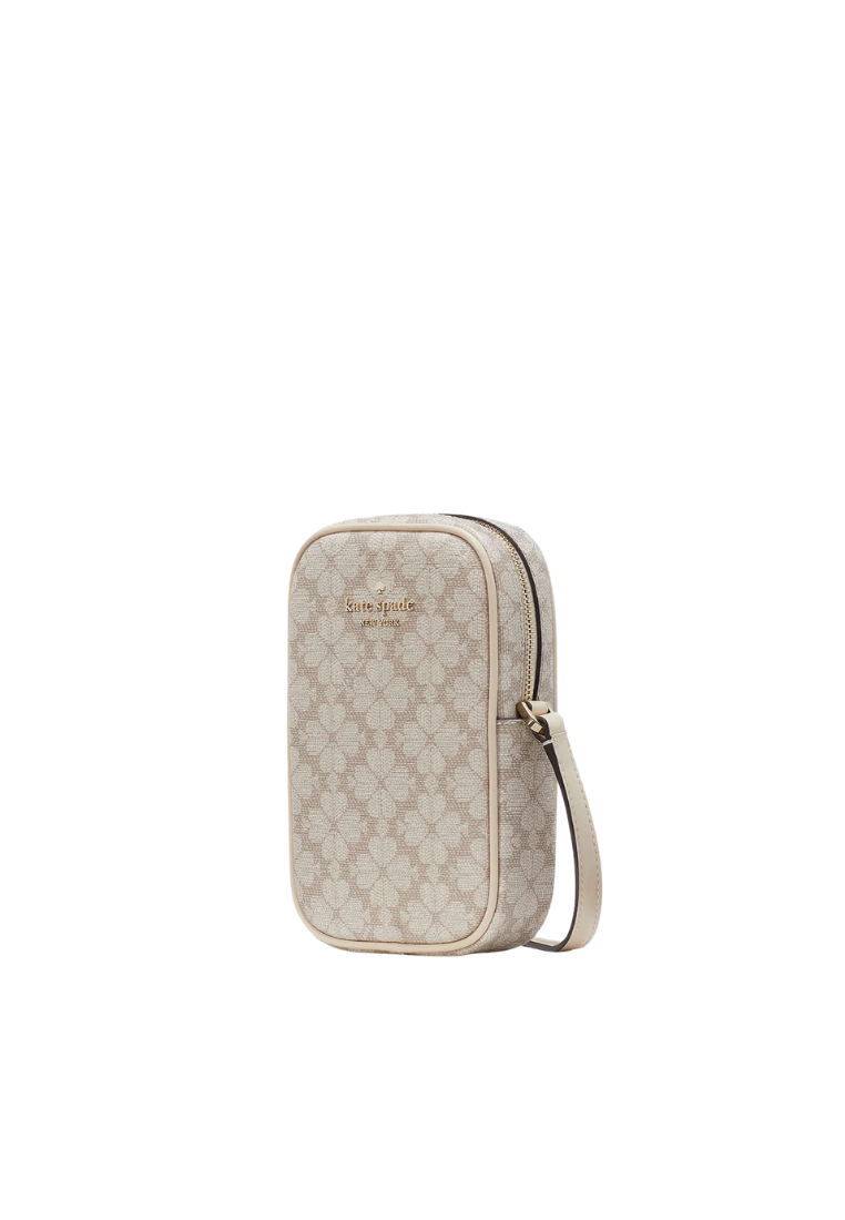 ( PREORDER ) Kate Spade Spade Flower Phone Crossbody Bag In Dark Beige Multi KL192