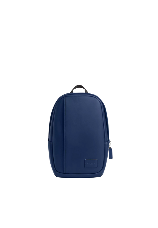 Coach Edge Leather Backpack In Deep Blue CW863