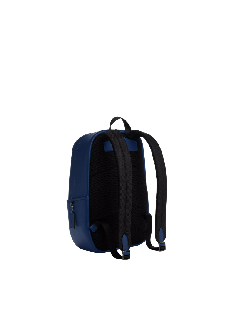 Coach Edge Leather Backpack In Deep Blue CW863