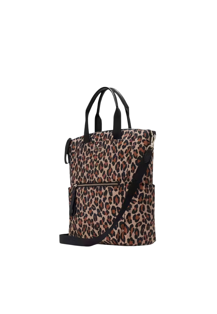 Kate Spade Chelsea Spotted Leopard Large Convertible Backpack In Brown Multi KI375