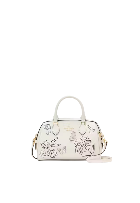 ( PREORDER ) Kate Spade Madison Perforated Small Dolly Duffle Bag In Meringue KL035