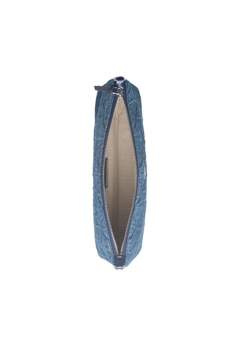 Tory Burch Willa Denim Zip Shoulder Bag In Denim 167912