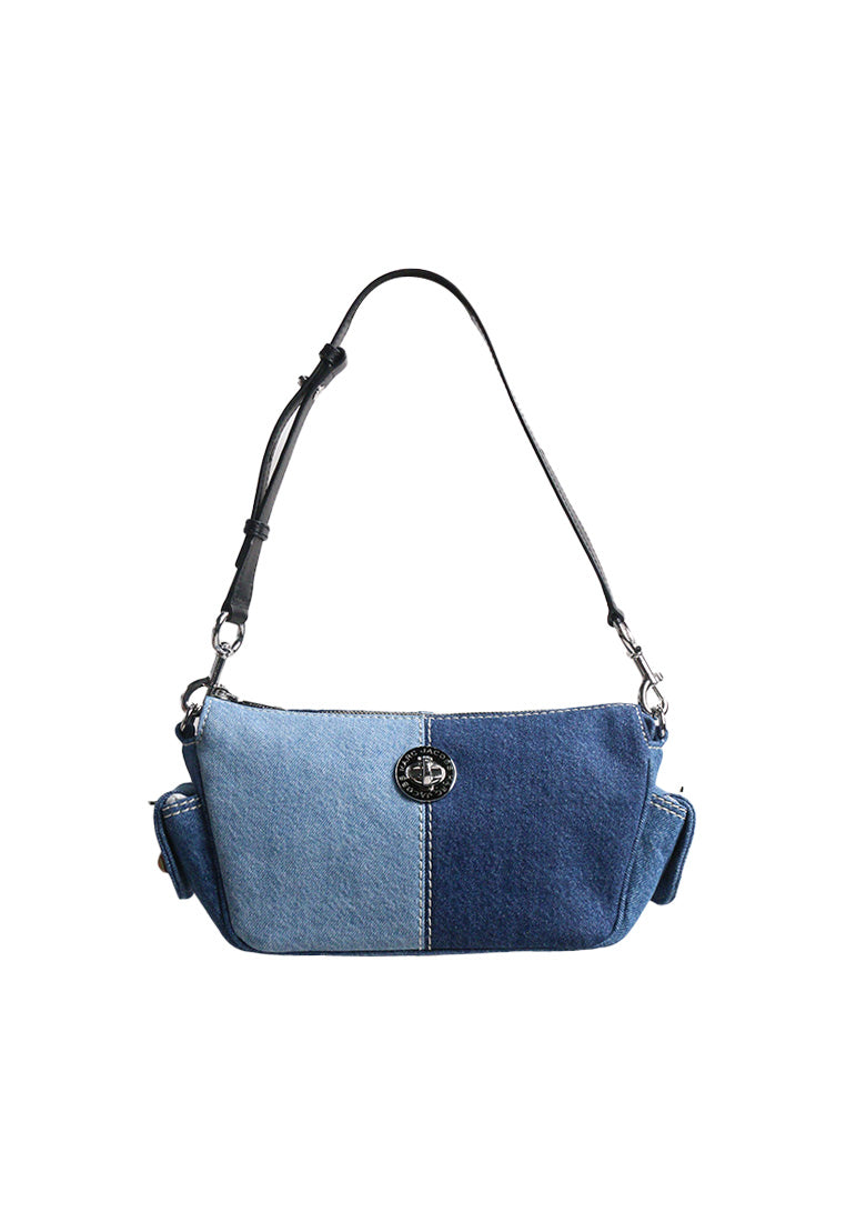 Marc Jacobs Signet Turnlock With 2 Pockets Shoulder Bag In Dark Denim 4S6HSH207H02
