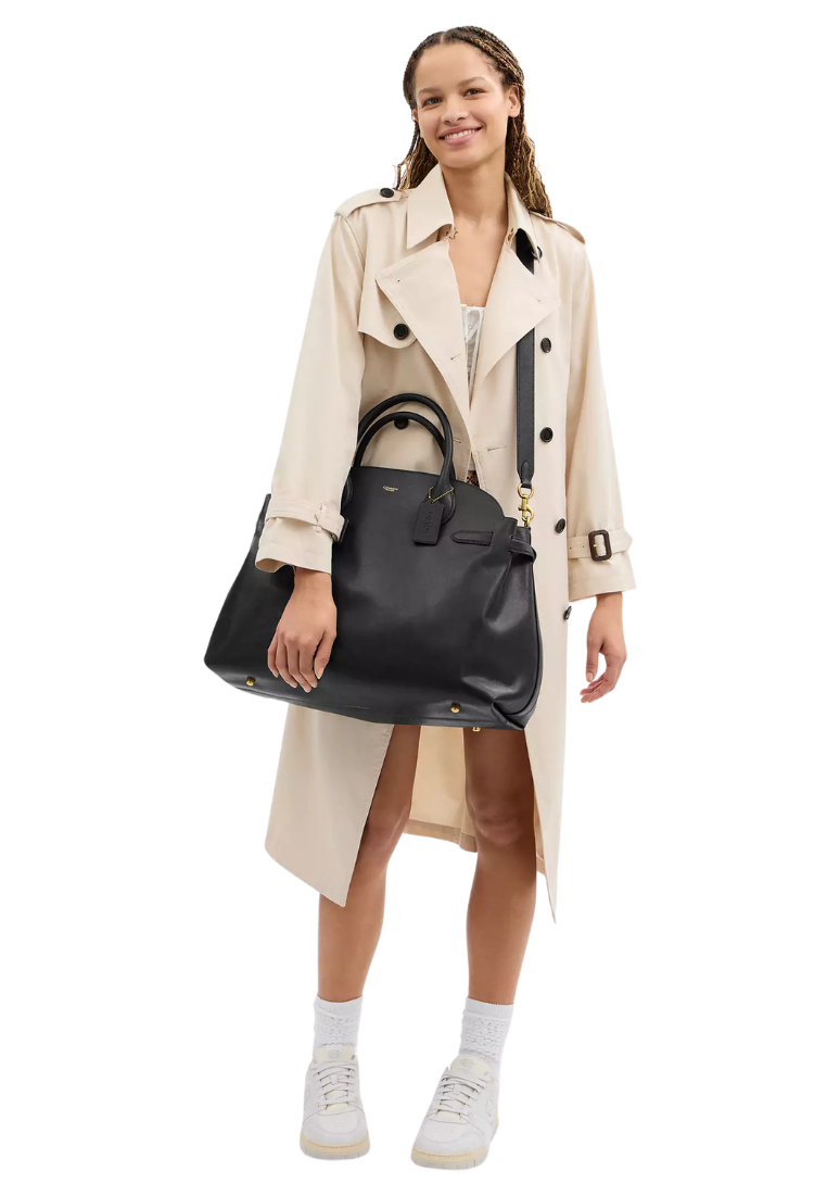 ( PREORDER ) Coach Soft Empire 48 Carryall Bag In Black CW617