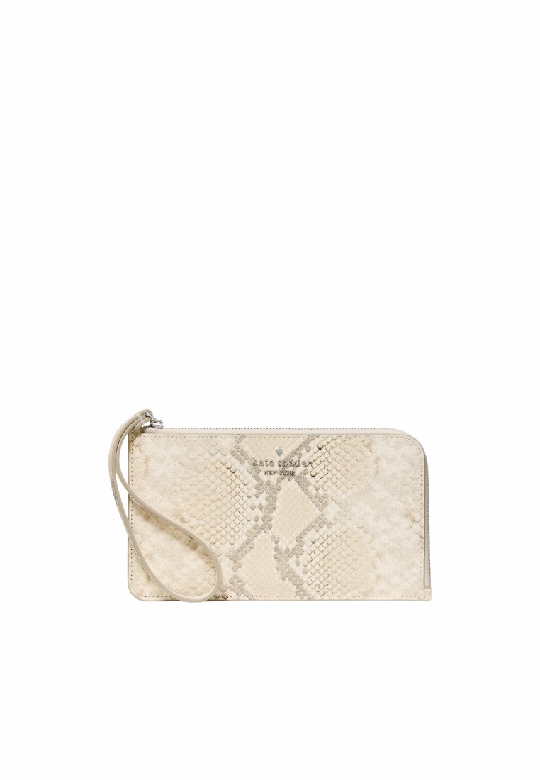 Kate Spade Lucy Wristlet Snake In Natural Multi KO523