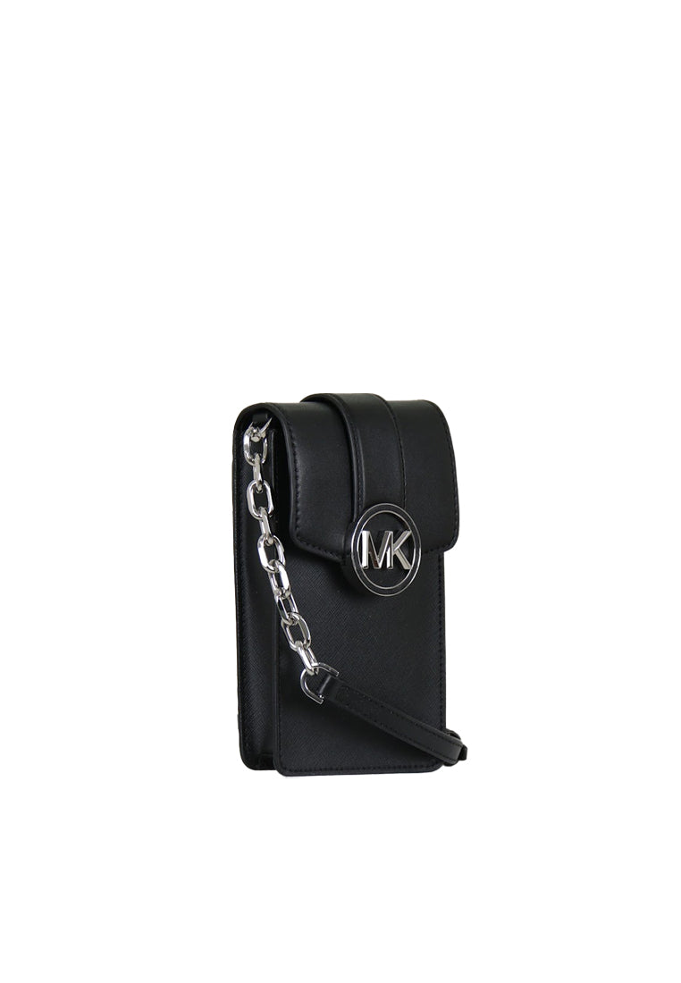 Michael Kors Carmen Small Crossbody Bag NS Phone In Black 35H3SNMC5L