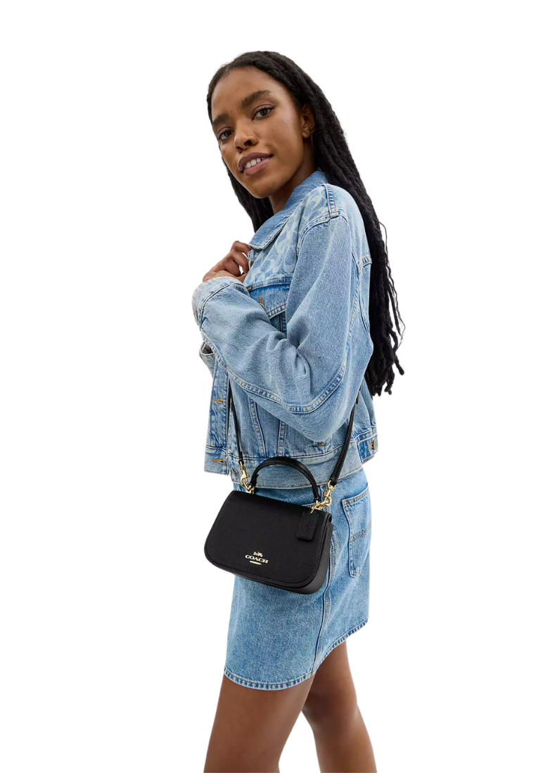 Coach Lysa Top Handle Bag In Black CX575