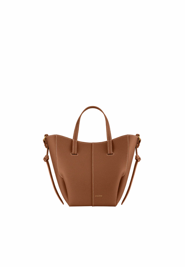 ( PREORDER ) Polene Cyme Nano Tote Bag In Textured Camel