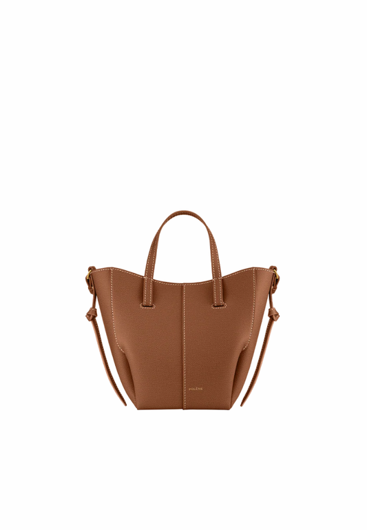 ( PREORDER ) Polene Cyme Nano Tote Bag In Textured Camel