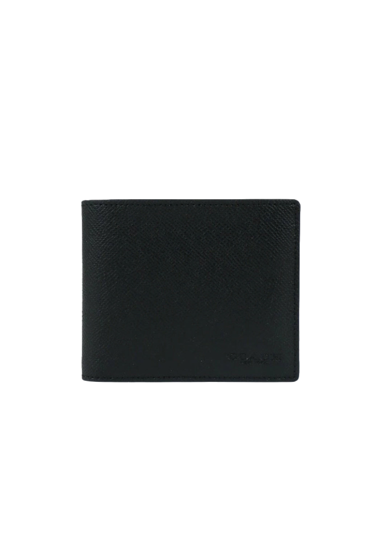 Coach 3 In 1 Crossgrain C6331 Compact Wallet In Black – Fashrevo