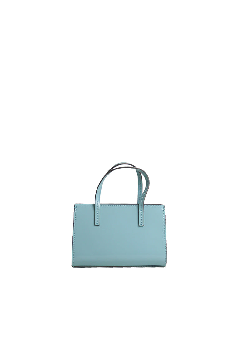 Tory Burch Blake Patent Mini Tote Bag In Angel Blue 164018