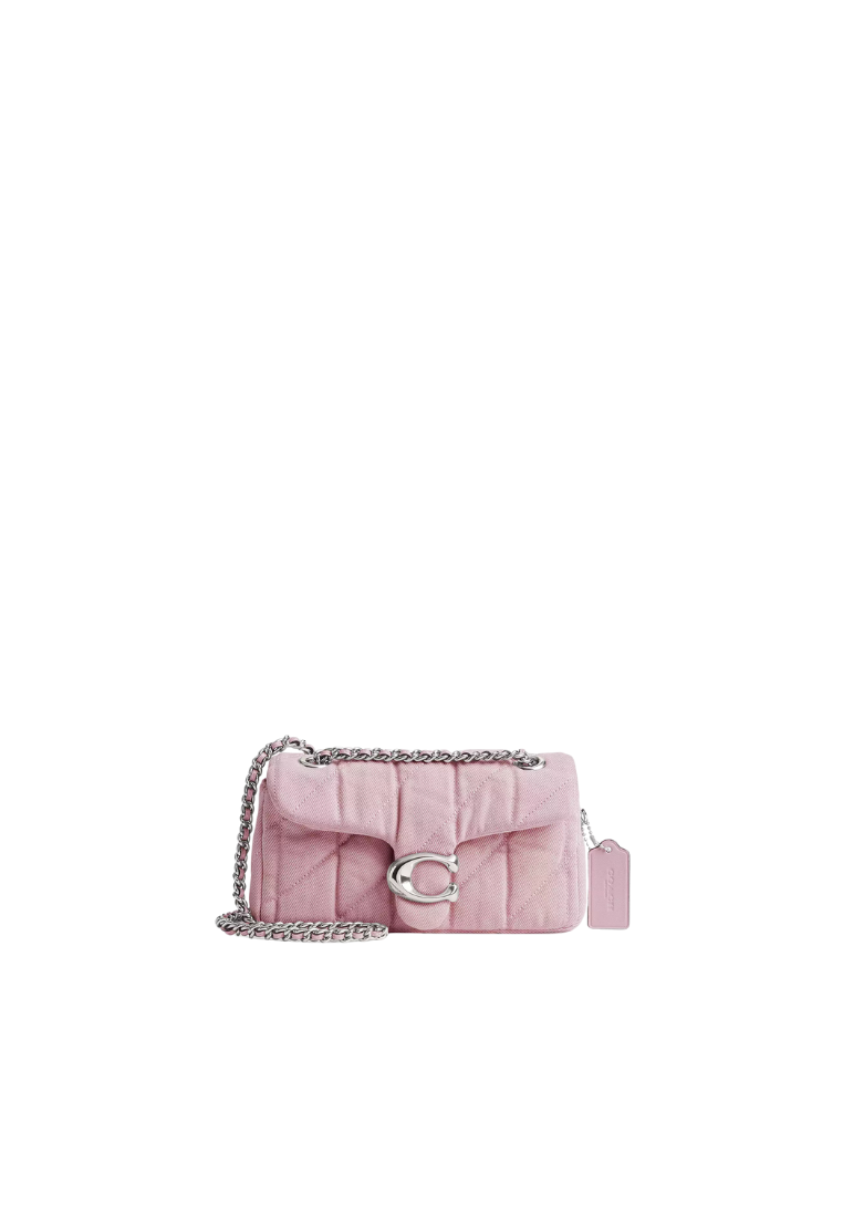 ( PREORDER ) Coach Tabby 20 With Quilting Shoulder Bag In Silver Ballerina CBG33
