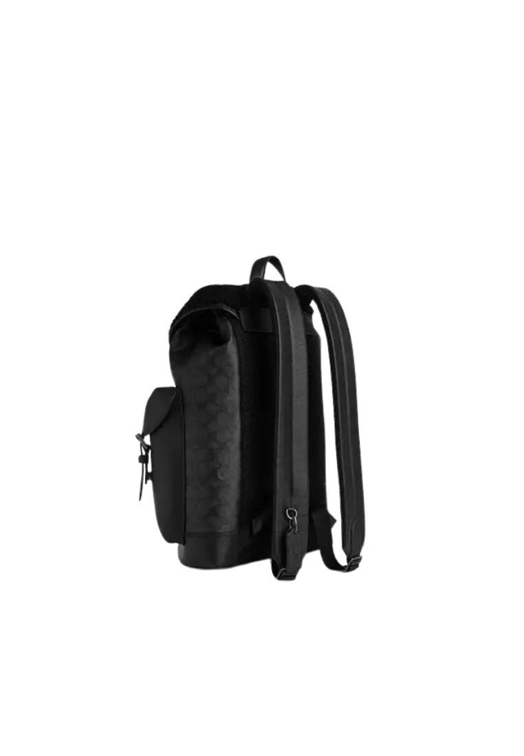 ( PREORDER ) Coach Warner Backpack In Black Copper Charcoal Black CY781