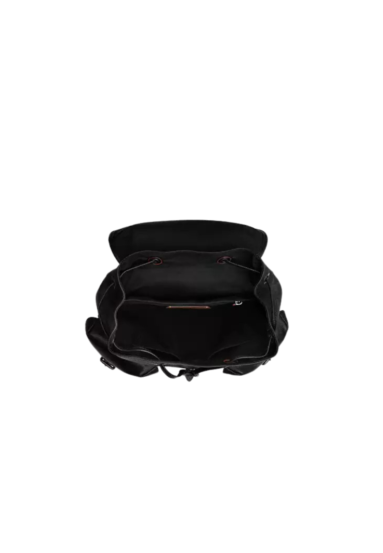 ( PREORDER ) Coach Warner Backpack In Black Copper Charcoal Black CY781