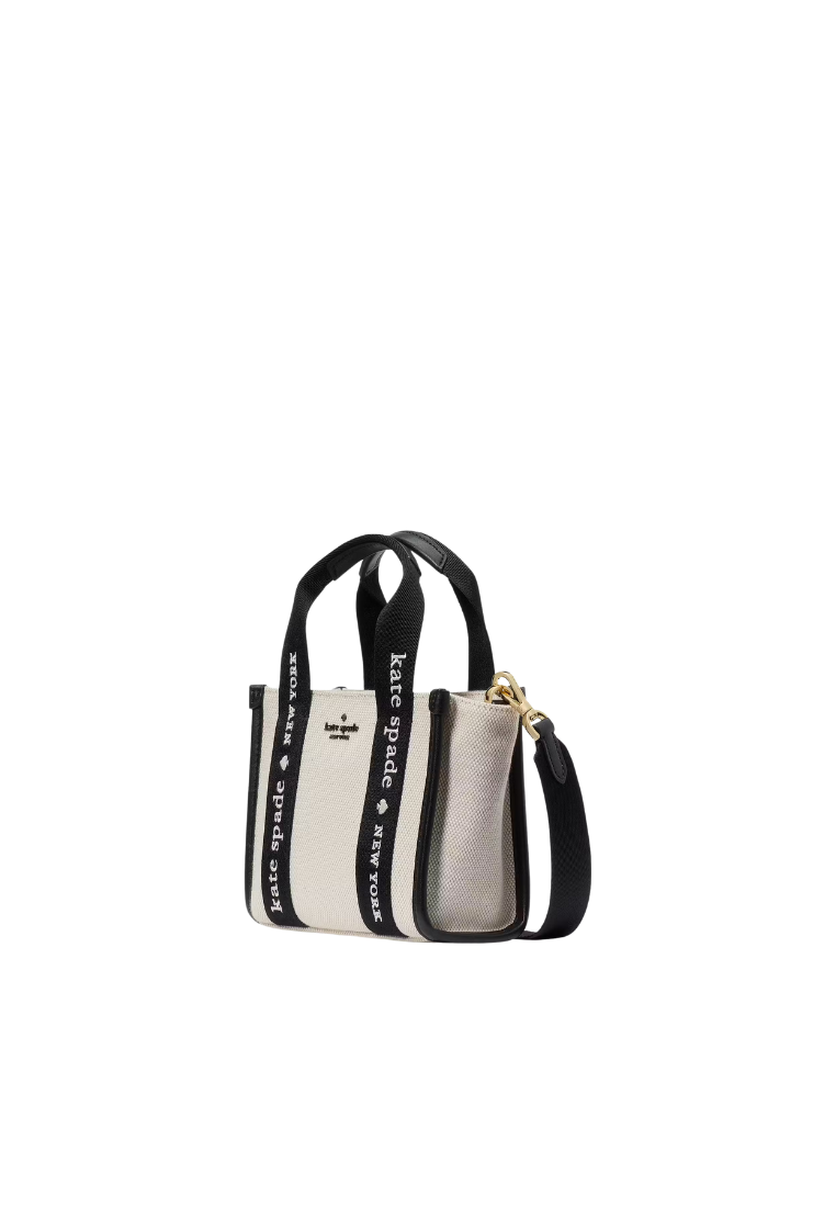 Kate Spade Kip Mini Canvas Tote Bag In Natural Multi KL062