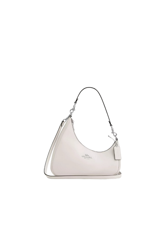 ( PREORDER ) Coach Twisted Teri Shoulder Bag In Silver Chalk CBI01