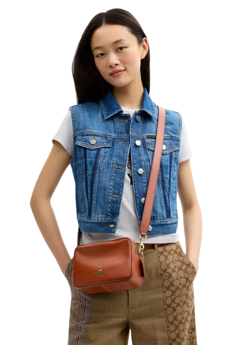 Coach Mini Carey Crossbody Bag In Cinnamon CEA02