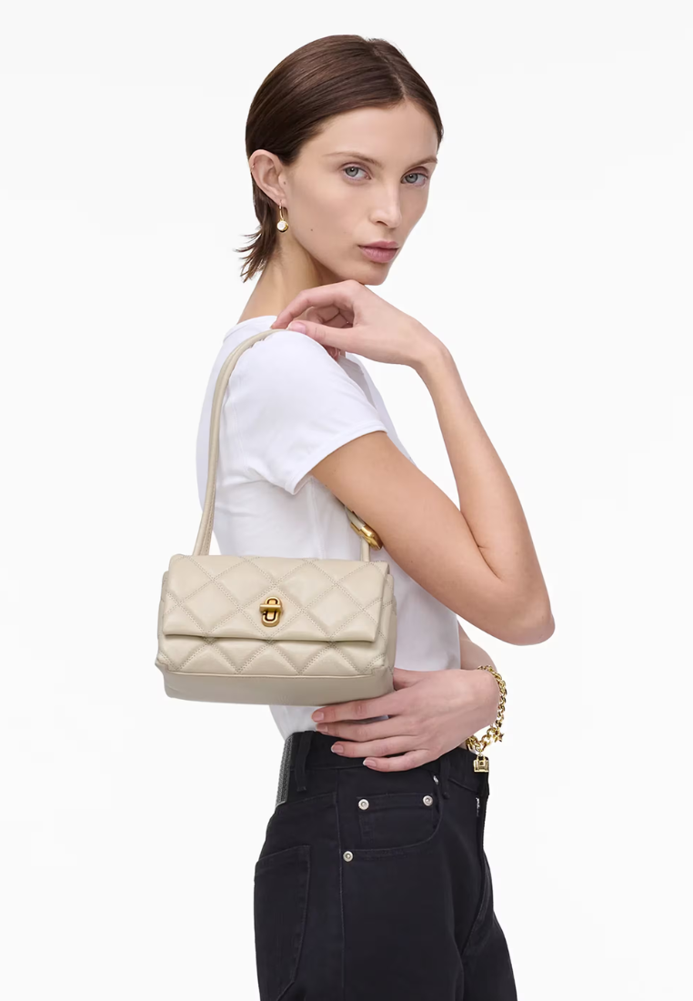 Marc Jacobs The Quilted Mini Dual Shoulder Bag In Cloud White 2S5HSH023H02