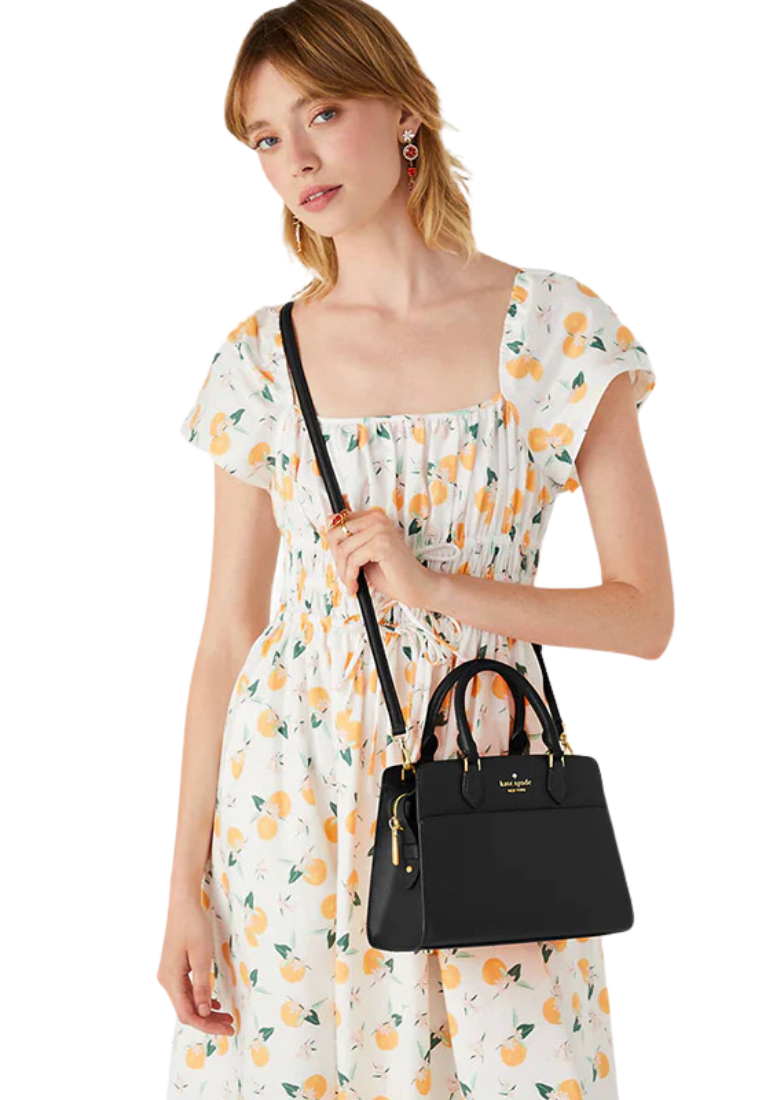 Kate Spade Madison Crossbody Bag Small Satchel In Black KC437
