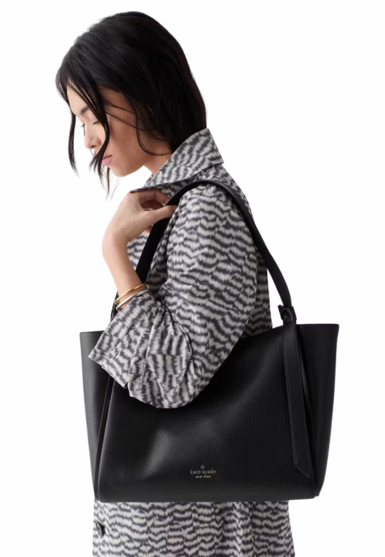 Kate Spade Knott Tote Bag In Black KN658