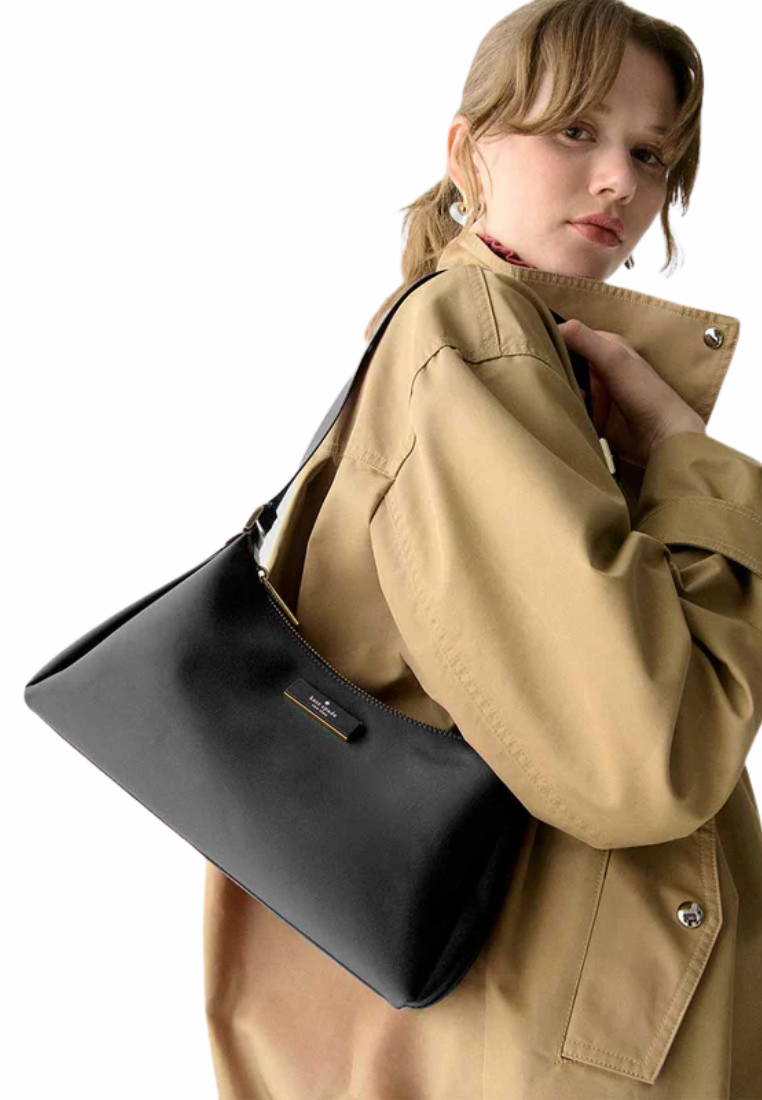 Kate Spade Carter Nylon Small Shoulder Bag In Black KL967