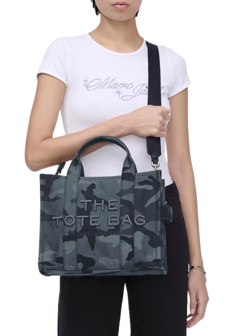 Marc Jacobs The Camo Jacquard Medium Tote Bag In Blue Multi 2S4HTT002H03