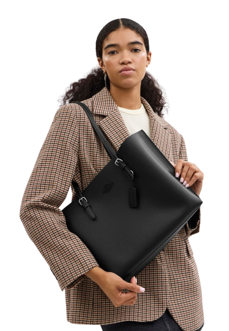 Coach Mollie Tote Bag In Black CV968