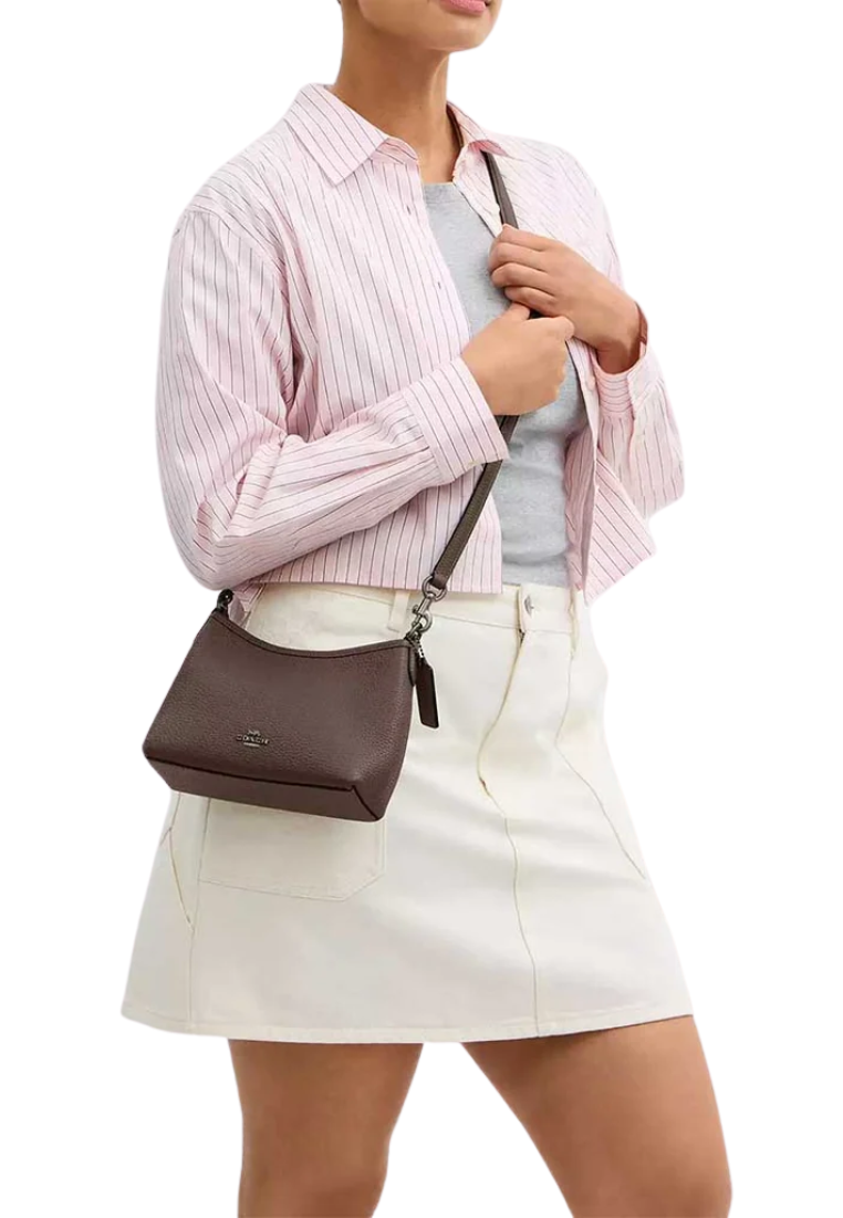 Coach Laurel Shoulder Bag Small In Dark Stone CBH16