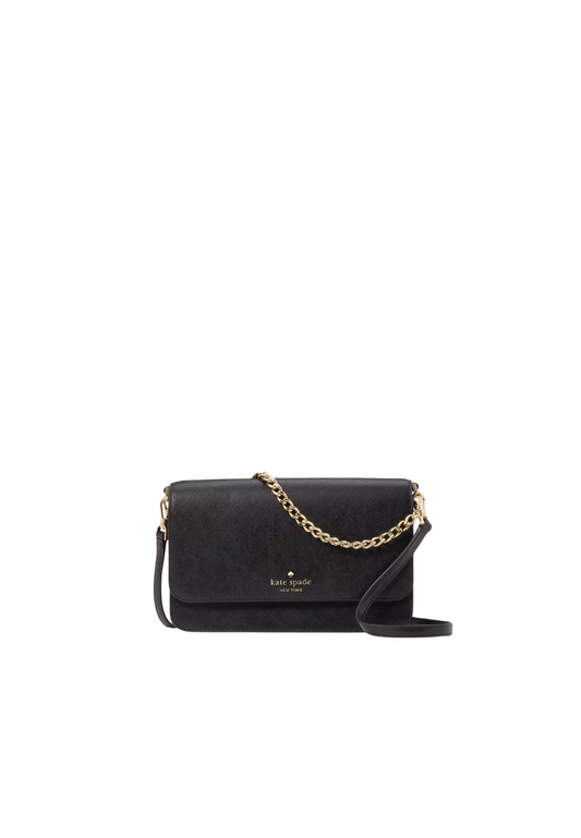 Kate Spade Madison Flap Convertible Crossbody Bag In Black KC430