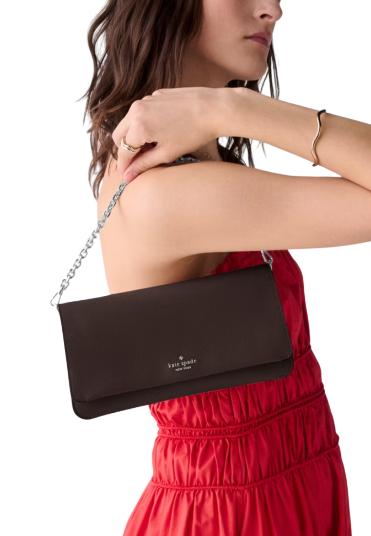 Kate Spade Ivy Crossbody Bag In Hot Fudge KO455
