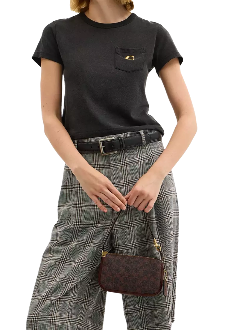 Coach Plaza Bag 18 Shoulder Bag Signature Canvas In Maple CCD38