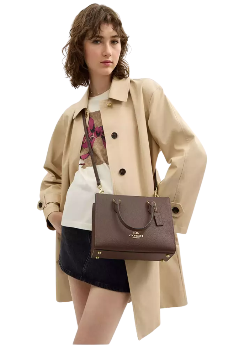 Coach Maggie Tote Bag Small In Dark Stone CY668